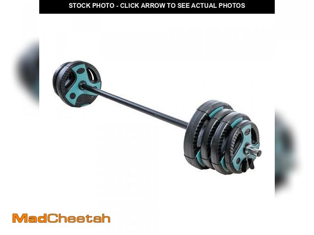 Lot 74-12524949 - *SEE DETAILS* US Weight 54 LB Perfect Barbell Weight Set for Home Gym with 55Ã¢â¬Â padded Bar, Adj...