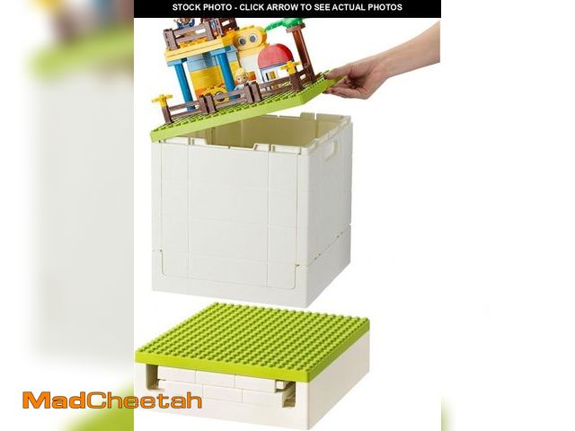 Lot 74-12044335 - SHIMOYAMA Collapsible Kids Storage Box with Building Base for Lego Duplo Blocks, 26 Qt. Toy Organize...
