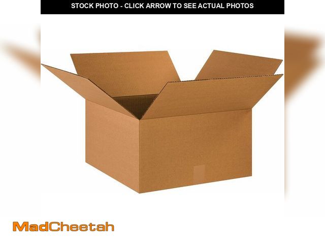 Lot 74-14305415 - BOX USA 18 x 18 x 10 Corrugated Cardboard Boxes, Medium 18"L x 18"W x 10"H, Pack of 20 | Shipping, P...