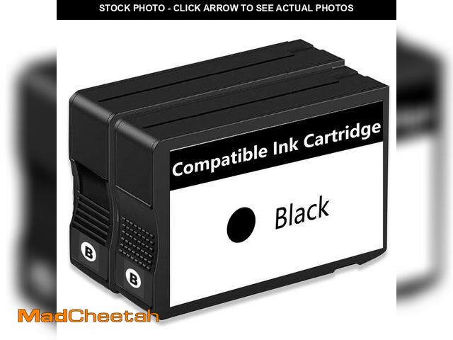 Lot 74-14264067 - 910XL Ink Cartridges Black Replacement for HP 910 XL Compatible for HP910 HP910XL to use with Office...