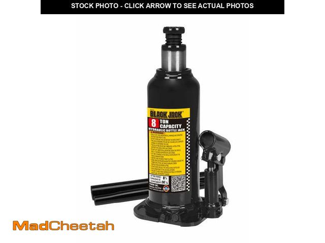 Lot 74-12688343 - Black Jack T90803W Welded Structure Bottle Jack, 8 Ton Black - USED