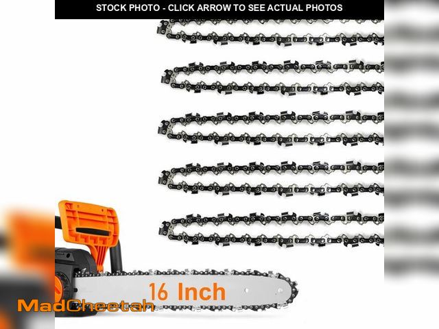 Lot 74-14143966 - 5Pack Chainsaw Chain 16 Inch Fits Stihl 61PMM355, MS 017, MS 170, MS 171, MS 180 C, Oregon 90PX055G,...