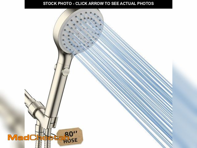 Lot 74-14208523 - FASDUNT Shower Head with Handheld, High Pressure Handheld Shower Head with 80" Extra Long Stainless ...