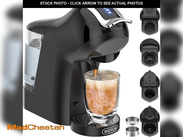 Lot 74-12328285 - KOTLIE Espresso 5in1 Single Serve Coffee Maker, 19Bar Cappuccino&amp;Latte Maker, Cold&amp;Hot Brewi...