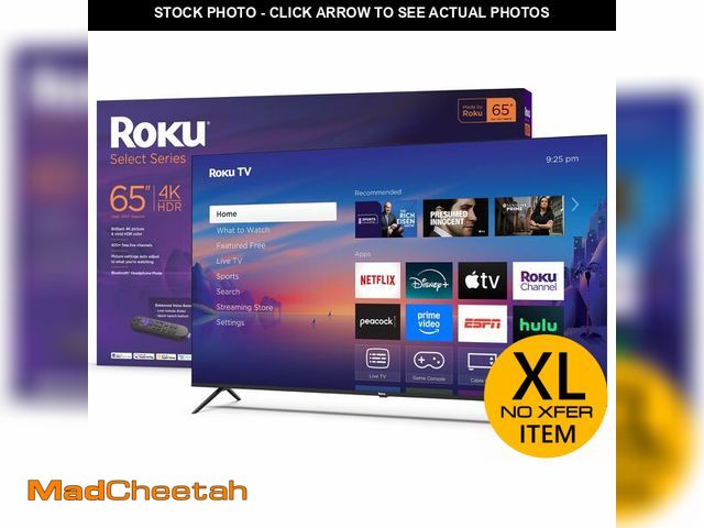 Lot 74-12486639 - Roku Smart TV 2025 Ã¢â¬â 65-Inch Select Series, 4K HDR TV Ã¢â¬â RokuTV with Enhanced Voice Rem...