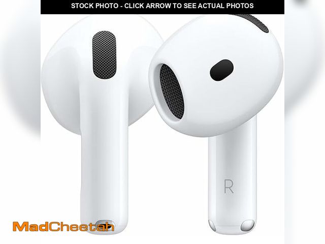 Lot 74-10897258 - Apple AirPods 4 Wireless Earbuds, Bluetooth Headphones, Personalized Spatial Audio, Sweat and Water ...