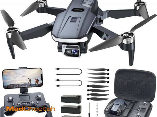 Lot 74-11908512 - NAFYRE N11 PRO GPS Drone with Camera for Adults 4K UHD, 90 Min Long Flight Time, Long Control Range,...
