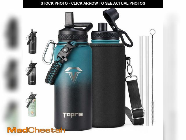 Lot 74-12882568 - Topre 32oz Insulated Water Bottle,Stainless Steel Vacuum Water Bottle, BPA-Free &amp; Leakproof -wit...