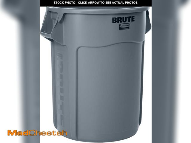 Lot 74-12137981 - Rubbermaid Commercial Products BRUTE 55G Gray Vented Trash Container, for Landscapers/Construction S...