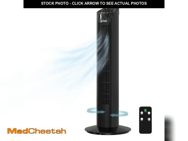 Lot 74-12143773 - (MISSING REMOTE) Airtek Tower Fan  3-Speed Oscillating Fan with Multi-Function Remote Control  29Ã¢â...