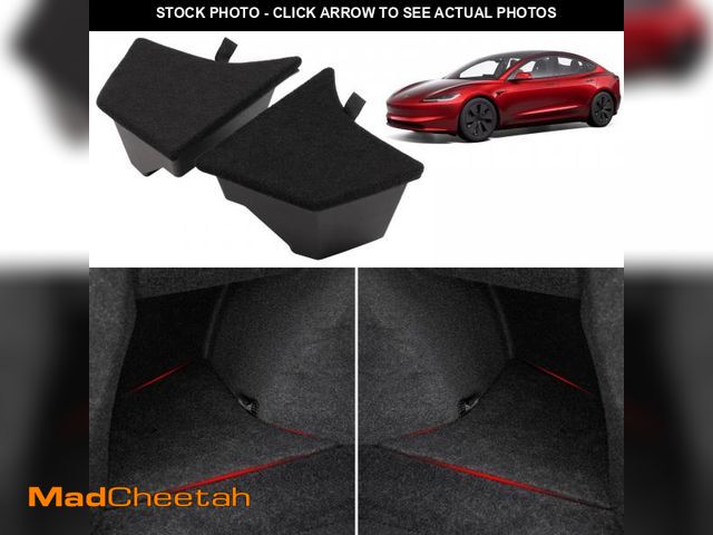 Lot 74-12150241 - EDYCARX Fit 2024 2025 Tesla Model 3 Highland Trunk Organizer, Waterproof Odorless Side Storage Boxes...