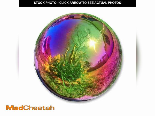 Lot 74-12534580 - Trademark Innovations Gazing Mirror Ball Globe Outdoor Yard Garden Decoration, Stainless Steel (10 i...