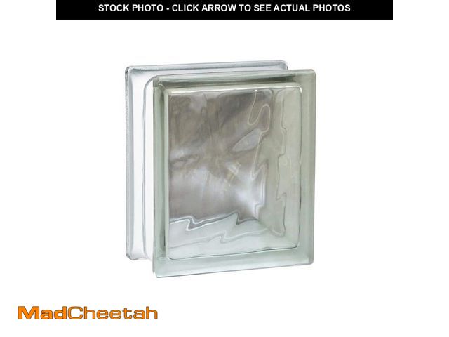 Lot 74-12682783 - Seves Nubio 4 in. Thick Series 6 in. x 8 in. x 4 in. (8-Pack) Wave Pattern Glass Block (Actual 5.75 ...