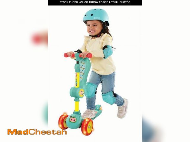 Lot 74-12537691 - Spark.Create.Imagine Cocomelon 3 Wheel Light-Up Scooter with Folding Seat for Toddlers, Ages 3+ - UN...