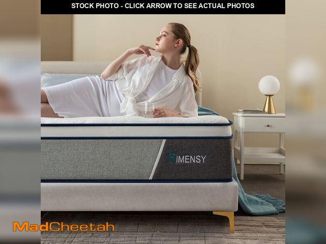 Lot 74-12689915 - Rimensy Queen Mattress 12 Inch Hybrid Mattress Queen Size - Memory Foam &amp; Individually Pocket Co...