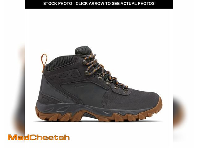 Lot 74-13322480 - Columbia Mens Newton Ridge Plus II Suede Waterproof, Dark Grey/Gold Amber, 9 - UNUSED