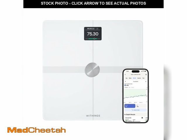 Lot 74-14349824 - WITHINGS Body Smart - Accurate Scale for Body Weight and Fat Percentage, Body Composition Wi-Fi and ...