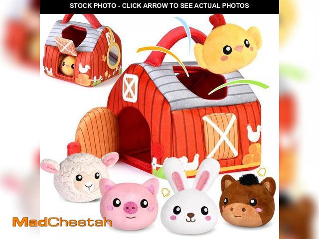 Lot 74-11552344 - KMUYSL Plush Farm Animals Playset for 0-6 6-12 Months, Baby Toys for Toddlers 1-3, Soft Sensory Toys...