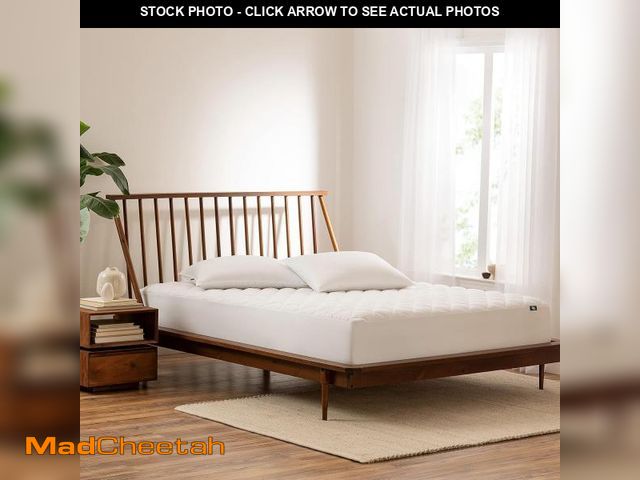 Lot 74-12400108 - SERTA Power Clean Triple Action Quilted Soft Waterproof Mattress Pad Protector, Moisture Wicking Pro...