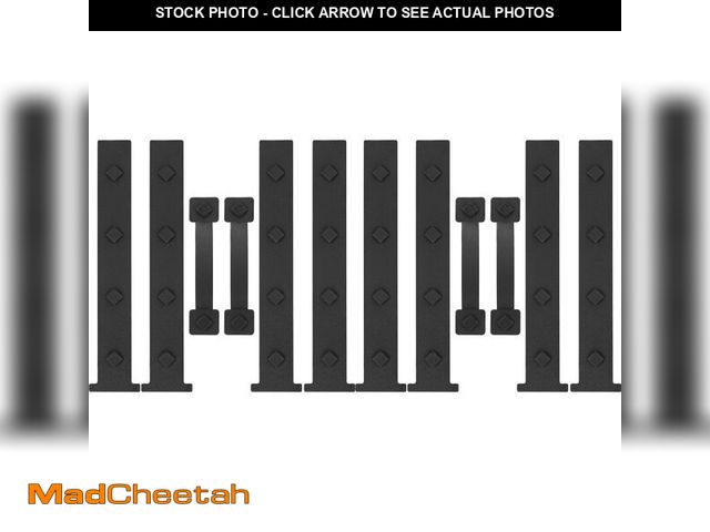 Lot 74-12701636 - HILLMASTER 2 Pack Magnetic Garage Door Decorative Hardware, 12 Pieces Rectangle Garage Door Magnets ...