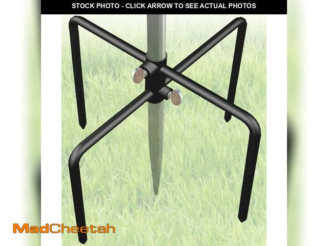 Lot 74-14147692 - Garbuildman Pole Stabilizer Stand Applies to 0.62Ã¢â¬Â Poles, Outdoor Bird Feeder Pole Base, In-Gr...