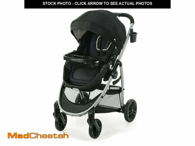 Lot 74-13801093 - Graco Modes Pramette Black Reversible Stroller with Compact Fold (MISSING 2 WHEELS)  - USED