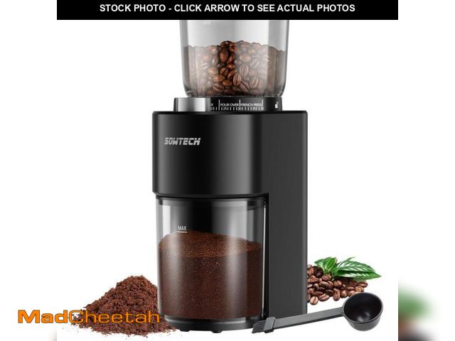 Lot 74-11556884 - SOWTECH Conical Burr Coffee Grinder, Adjustable Burr Mill with 38 Precise Grind Setting, precision t...