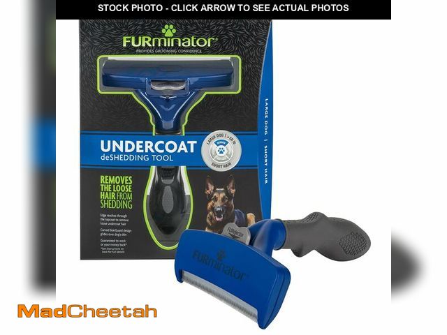 Lot 74-14334243 - FURminator Large Dog Undercoat deShedding Tool for Short Hair, Reduces Loose Hair From Shedding - US...
