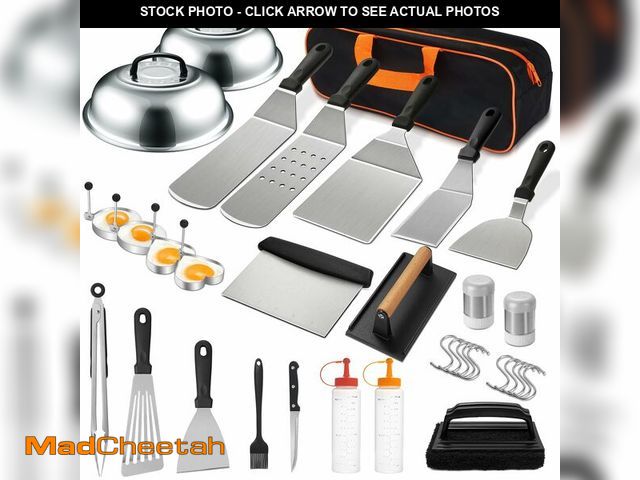 Lot 74-12599676 - 35PCS Griddle Accessories Kit, Flat Top Grill Accessories Set for Blackstone and Camp Chef, Grill Sp...
