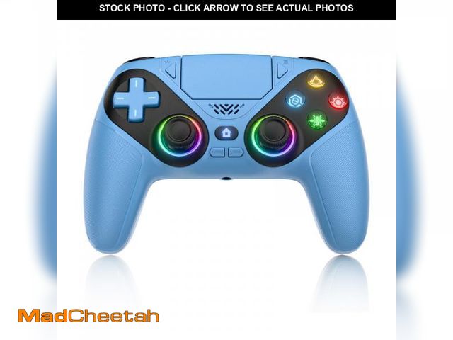 Lot 74-12435119 - Dinosoo RGB Wireless Controller for PS5/PlayStation 5 PC, Bluetooth Controller with Turbo, Macro, Dy...