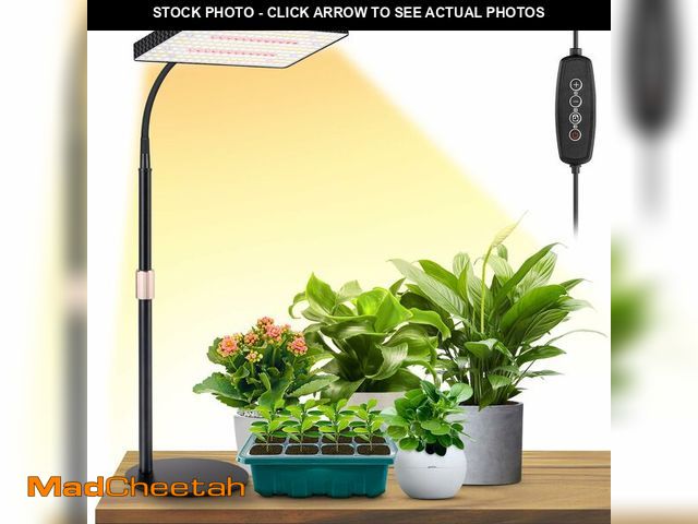 Lot 74-14382359 - LBW Desk Grow Light, Full Spectrum Plant Light for Indoor Plants, Grow Lamps with 4/8/12H Timer, 10"...