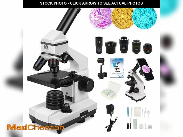 Lot 74-13627676 - Microscope for Adults Professional:Compound Microscope for Kids 8-12,100X-2000X Kids Microscope Kit ...