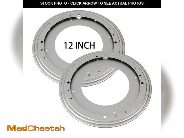 Lot 74-13539297 - 2Pack 12" Lazy Susan Hardware 5/16 Thick Turntable Bearings 1000lbs Load Capacity Lazy Susan Turntab...