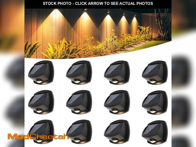Lot 74-12442498 - SOLPEX Solar Lights Outdoor Waterproof IP65, Solar Stair Lights Outdoor for Fence, Deck, Step, Dual ...