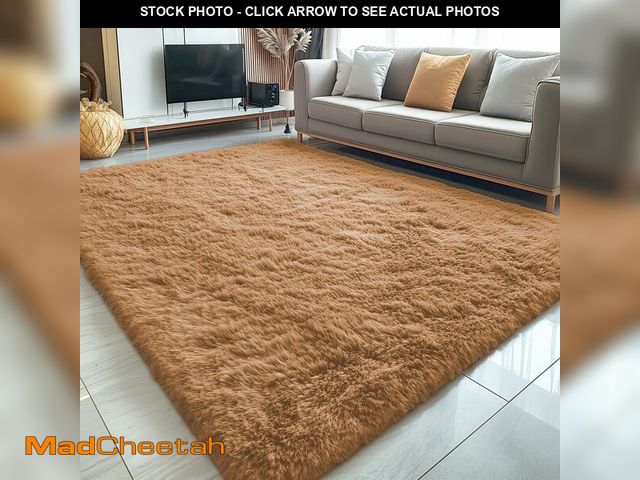 Lot 74-13718242 - OLANLY 5x8 Machine Washable Large Area Rugs for Living Room, Bedroom, Soft Fluffy Shaggy Bedside Rug...