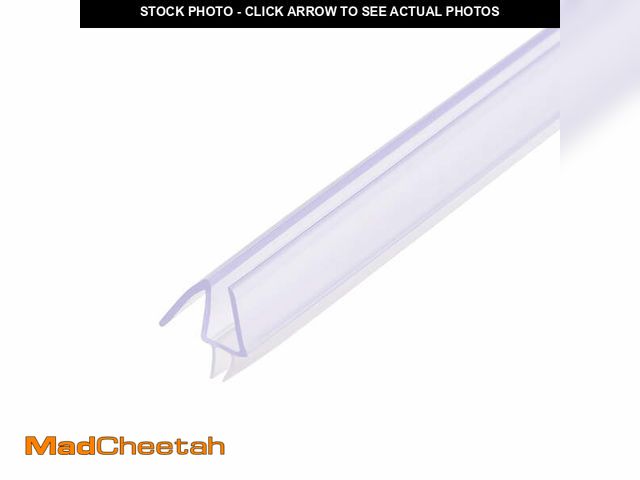 Lot 74-14369523 - Uxcell Door Frameless Glass Bathroom Door Sweep 1/4" Glass x 27.56" Length Transparent - UNUSED