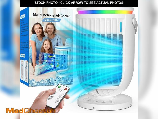 Lot 74-14338470 - Portable Air Conditioners,Mini Air Conditioner Fan with 2 Modes,3 Speeds,7 Night Lights, 4 in 1 Pers...