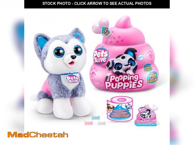 Lot 74-11555144 - Pets Alive Pooping Puppies (Husky) by ZURU Surprise Puppy Plush, Ultra Soft Plushies, Interactive To...