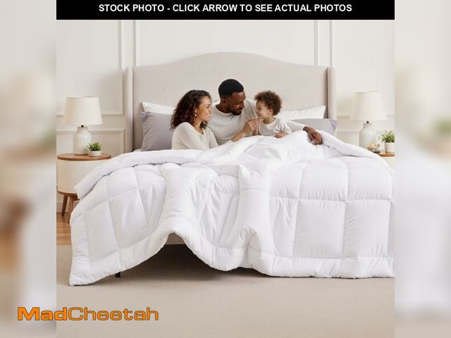 Lot 74-14423916 - Bedsure Comforter Duvet Insert - Quilted Comforters Oversized King Size, All Season Duvet, GentleSof...