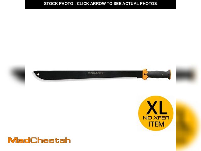Lot 74-12584640 - Fiskars 22 in. Steel Blade Clearing Machete Knife - for Brush Cutting, Gardening, Landscaping, Bushc...