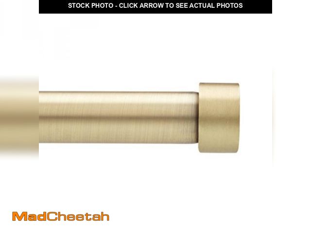 Lot 74-12054305 - Umbra Cappa Curtain Rod - 1-Inch Drapery Rod Extends from 66 to 120 Inches, Includes 2 Matching Fini...