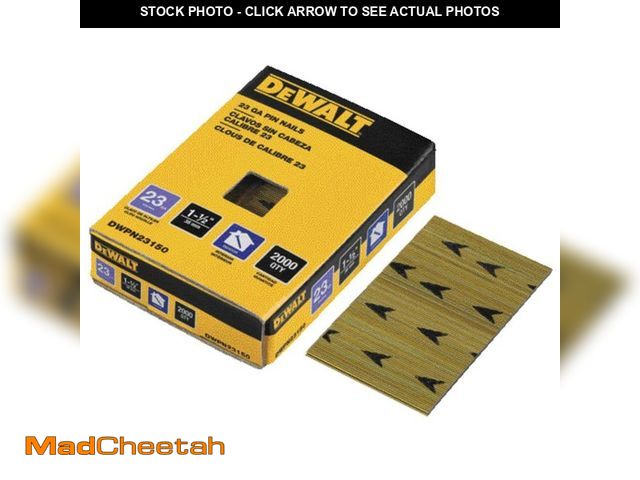 Lot 74-14315601 - DEWALT 1-1/2 in. x 23-Gauge Pin Nail - UNUSED