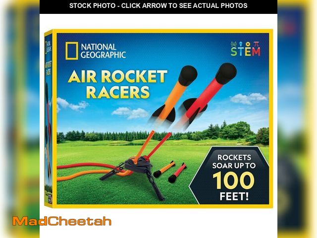Lot 74-12698890 - Blue Marble National Geographic Air Rocket Toy Ã¢â¬â Jump &amp; Launch Dueling Air Rockets up to ...