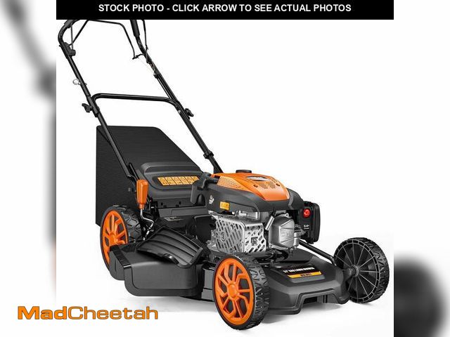 Lot 74-14436095 - Efurden 21" 170cc Gas Self-Propelled Lawn Mower, 3-in-1, 7-Height Adjustment, 10" Rear Wheels, 17 ga...