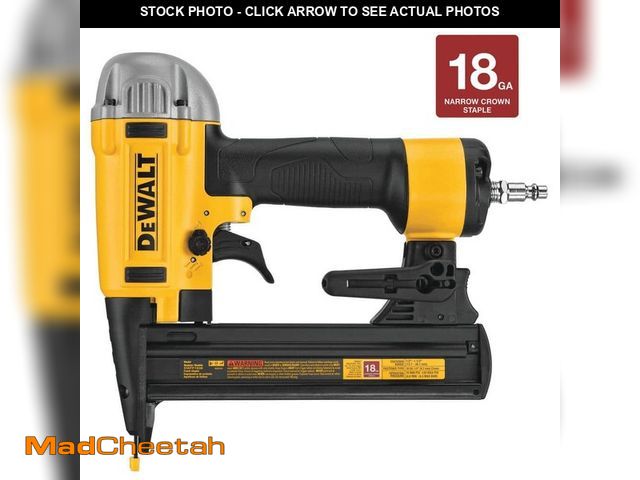 Lot 74-14309512 - DEWALT Pneumatic 18-Gauge 1/4 in. Crown Corded Stapler - UNUSED