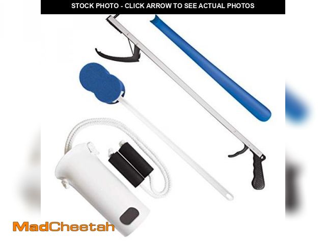 Lot 74-12396911 - Rehabilitation Advantage 4 Piece Economy Hip or Knee Replacement Recovery Kit. Package Includes a 26...
