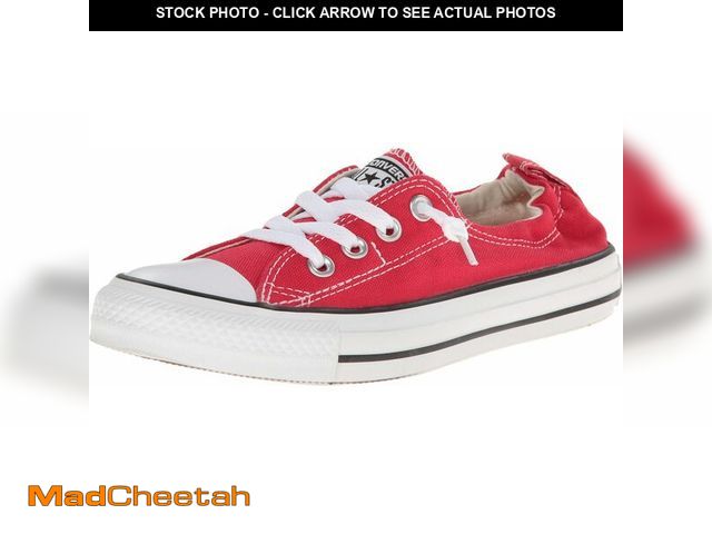 Lot 74-10899258 - Converse Women's Chuck Taylor All Star Shoreline Low Top Sneaker, Varsity Red, 8 - USED