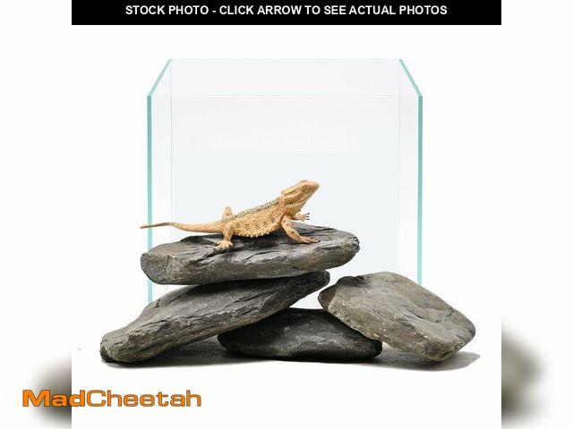 Lot 74-14298693 - Kecilke Aquarium Rocks 5lb Natural Stream Stone 3-4pcs Slate Stones for Aquascape, Fish Tank Decorat...