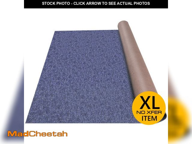 Lot 74-14611465 - Happybuy 6 ft x 13 ft Deep Blue Marine Carpet for Boats Waterproof - 0.18" Thick Indoor Outdoor Rug ...