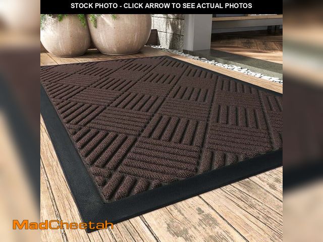 Lot 74-12802563 - SIXHOME Outdoor Mat Non Slip Doormat 48"x71" Front Door Mat Outside Absorbent Rubber Welcome Mat Low...